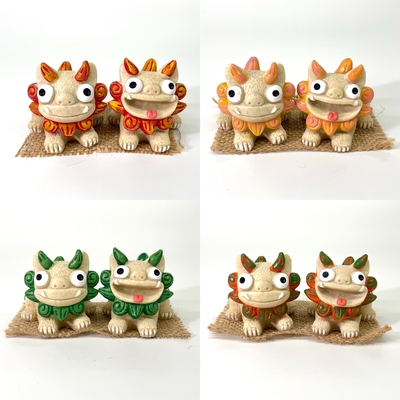 はいさいシーサー正面伏せ(6cm)