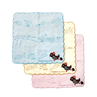 刺繍スカラップ ミニタオル/ヤンバルクイナ