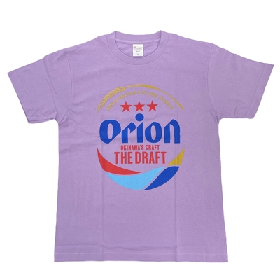 【オリオンビール】Tシャツ ドラフトロゴ/パープル