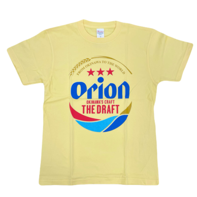 【オリオンビール】Tシャツ ドラフトロゴ/イエロー