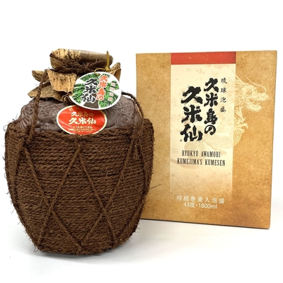 琉球泡盛 久米島の久米仙 壷入り(43度/1800ml)