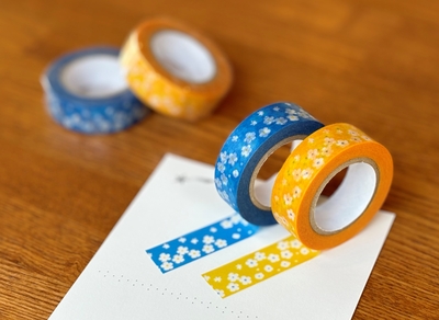 オリジナルマスキングテープ（たんぽぽ・紺碧）