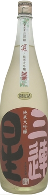【４７０１】美冨久酒造 三連星（赤）夏の純大生　720ml