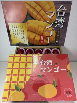 台湾マンゴー　アーウィン種　5㎏箱　（中玉14-16玉入り）送料込み（沖縄、北海道を除く）