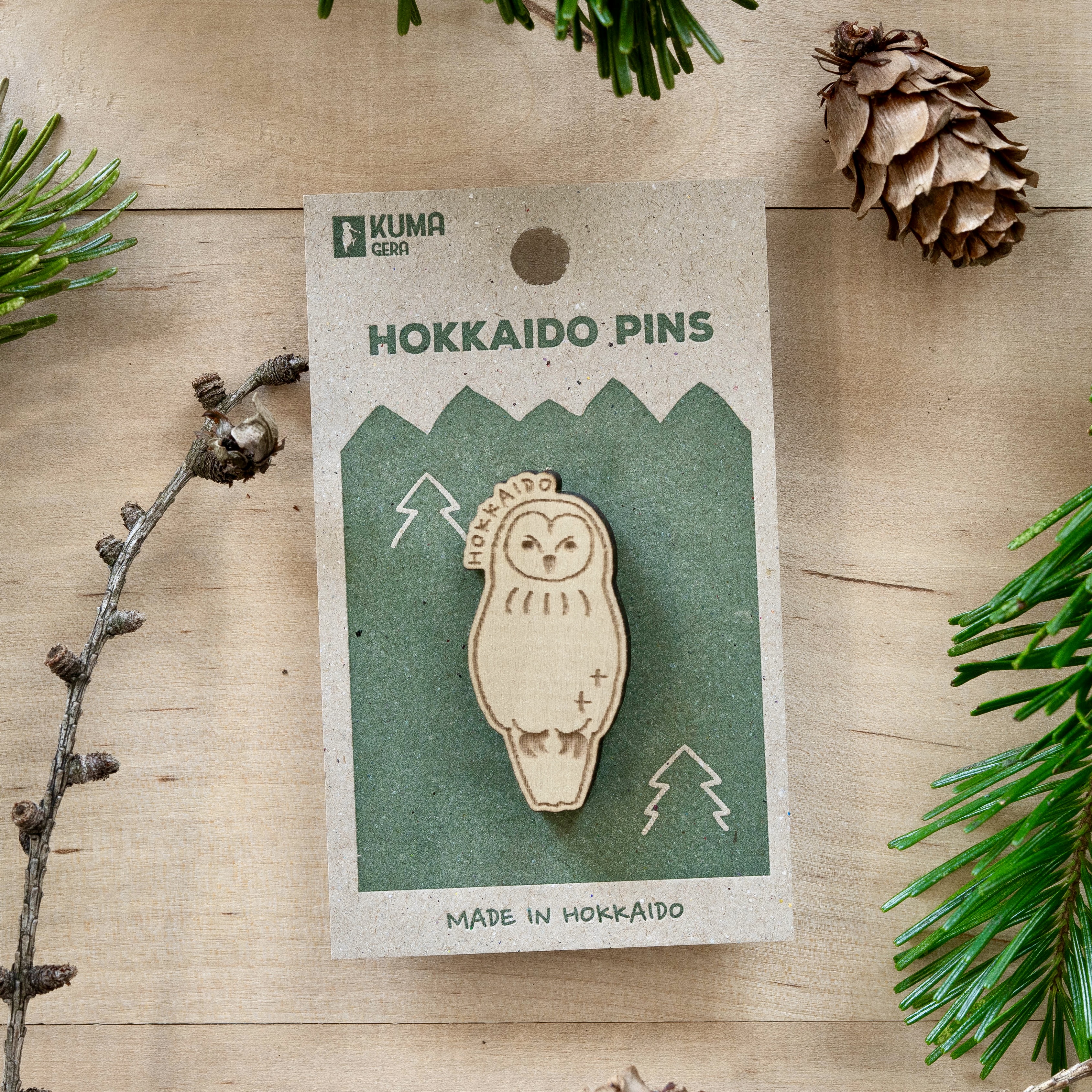 HOKKAIDO PINS　エゾフクロウ