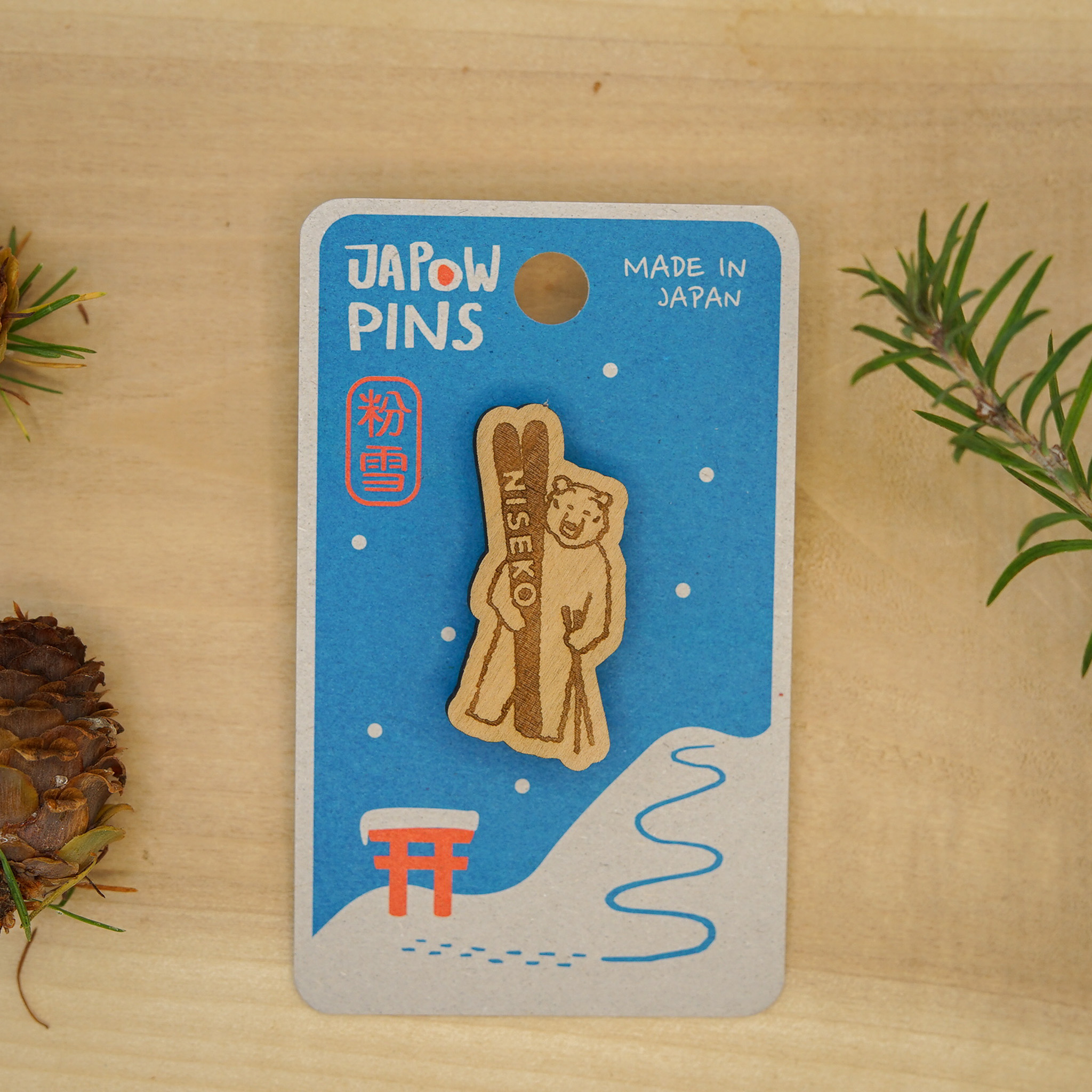 JAPOW PINS スキークマ・ニセコ