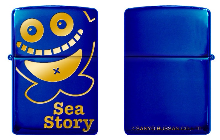 次回22年1月中旬予定 クジラッキー Zippo A柄 ブルー ゴールド フィリアオンライン