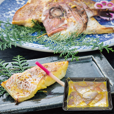 天然鯛の黄金漬