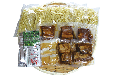 久松そば５食セット（濃縮スープ）三枚肉・軟骨ソーキ