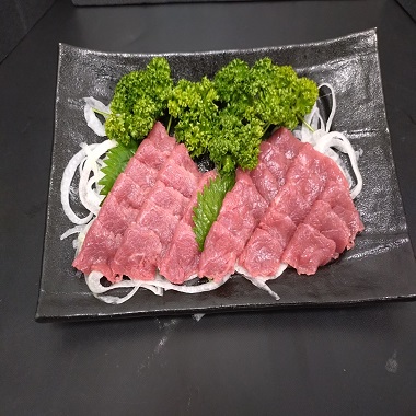 都城産馬刺し　赤身ブロック・ロースブロック　各150g