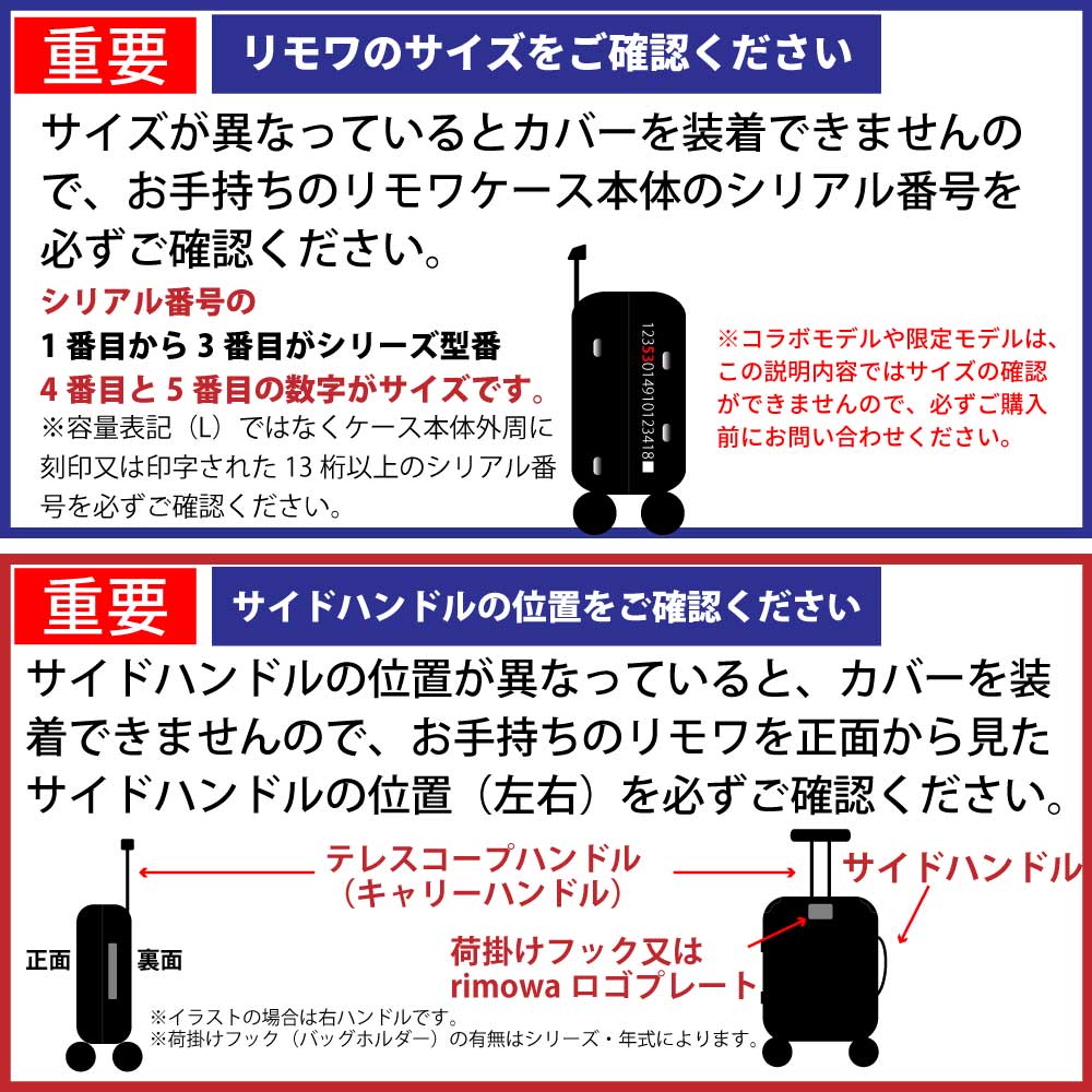 リモワ4輪スーツケースに使える透明pvcカバー クラシック用 灰色ファスナー 右ハンドル ジョイトレードオンライン