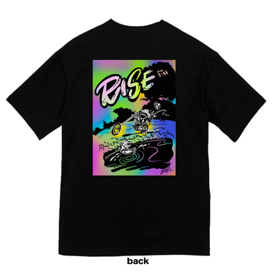 RISE ビッグシルエットTシャツ(ブラック)