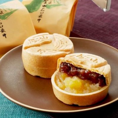 【化粧箱入り】しまや/金山石臼最中 8入【常温同梱可】