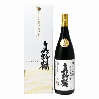 真野鶴／純米大吟醸「辛口生一本」1800ml【常温同梱可】