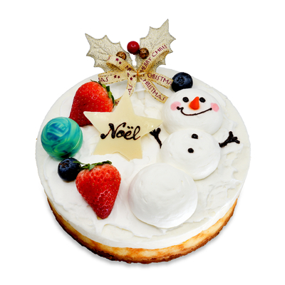 雪だるまのダブルフロマージュ 15cm