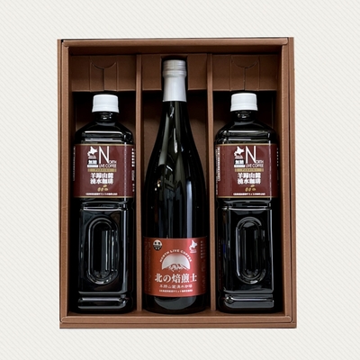 羊蹄山麓湧水珈琲２種飲み比べセット３本入