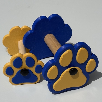 Plastic Dumbbell (Paw) プラスティックダンベル（足跡）