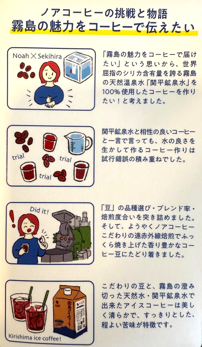 霧島スペシャルドリンクセット＜関平鉱泉水使用＞ | Noah Coffee