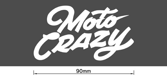 MotoCRAZY（highjumper ver.）カッティングステッカーHJ090