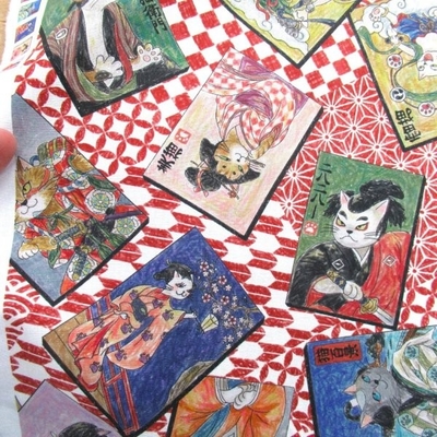 ART DE NYA  和装猫　RD色　(9737-1)