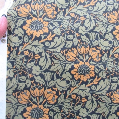 FLOWERING SCROLL / EBONY (13384-15)