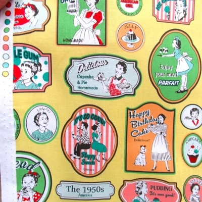 50's  STICKER  イエロー色　(9682-2)