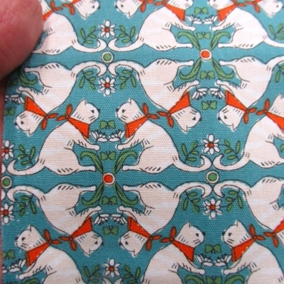 "Cotorienne"  SUN SUN CAT  ブルー色　オックス生地　(9685) 