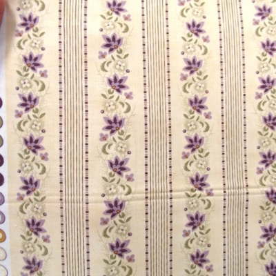 FLORAL STRIPE / PARCHMENT