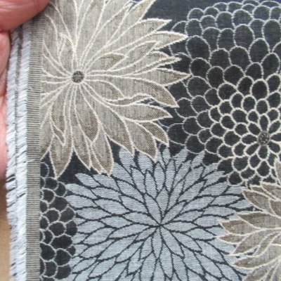 二重織ジャカード　(9716-1) クロ色