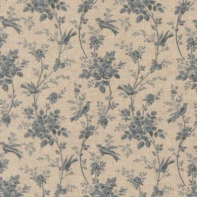 OISEAUX / PEARL-FRENCH BLUE (13996-12L)  MOCHI LINEN CANVAS