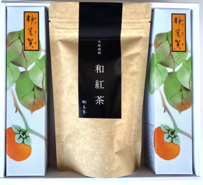 煎茶セット柿画文様A388 煎茶セット柿画文様A388 煎茶セット柿画文様A388