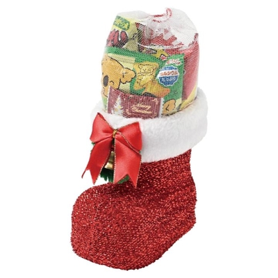 クリスマス・ラメブーツ（大）お菓子入