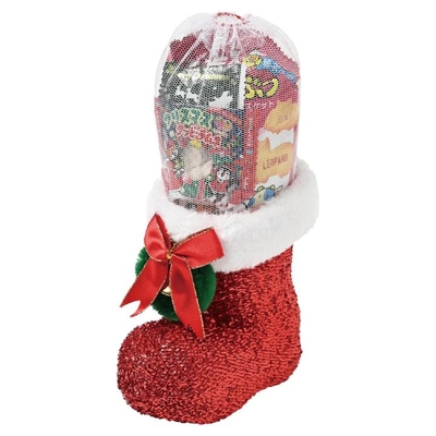 クリスマス・ラメブーツ（中）お菓子入