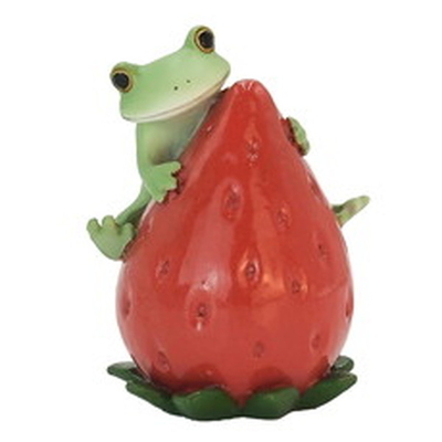 コポー　いちごをひとりじめするカエル