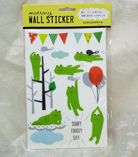 ｃｏｎｃｏｎｂｒｅまったりウォールステッカー ワイルドスカイwildsky カエル専門店 東京 西葛 ワイルドスカイ通販