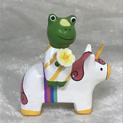 ユニコーン乗り　カエル