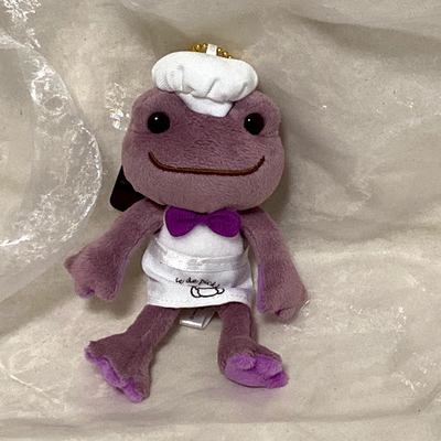 ピクルスマルシェ限定！カフェピクルス　紫芋ラテ　マスコット(期間限定で通販可）