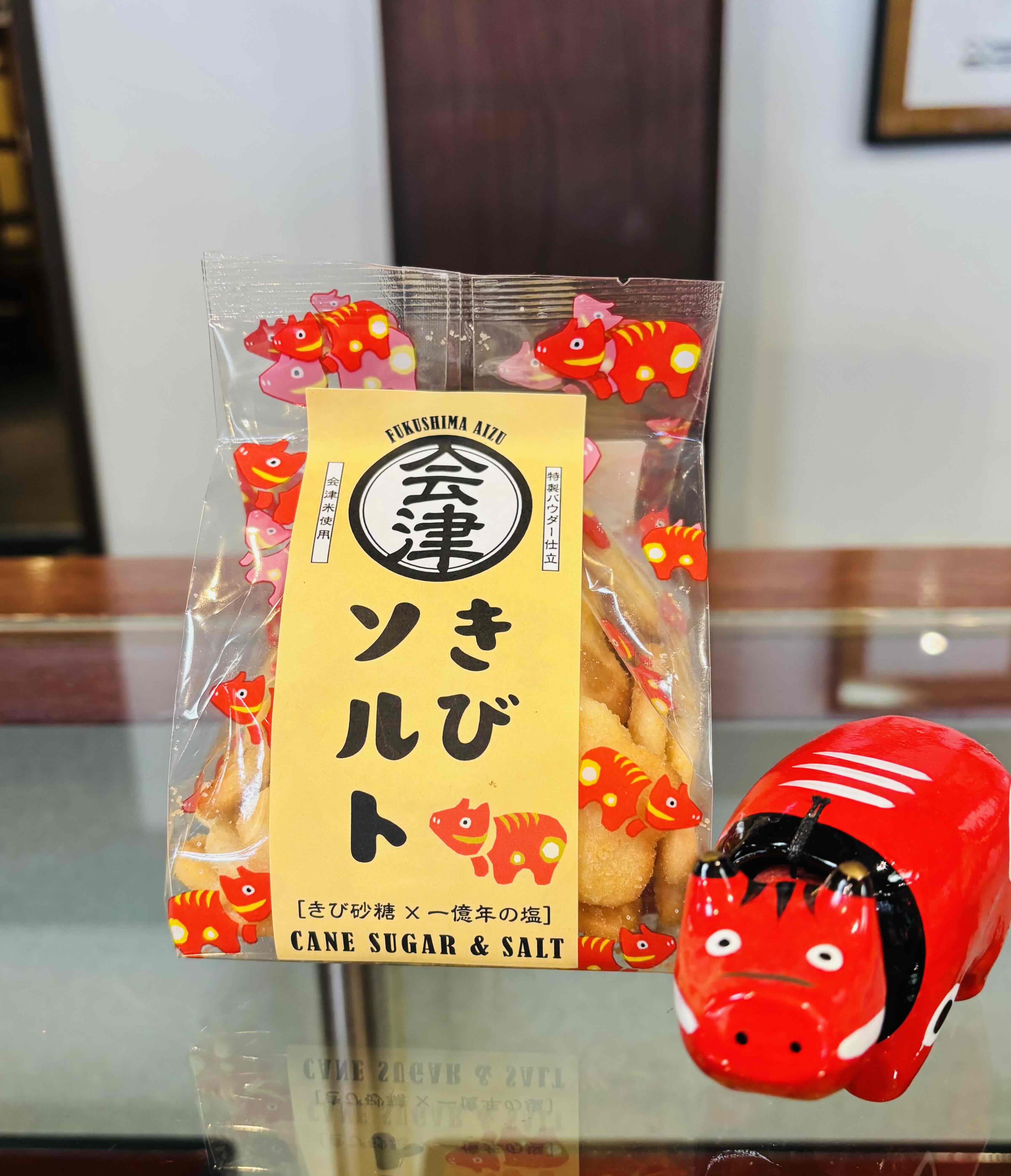 会津赤べこせんべい きびソルト 65g | 満田屋オンラインショップ