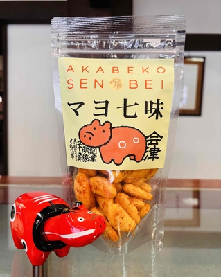 会津赤べこせんべい　マヨ七味せんべい　45ｇ