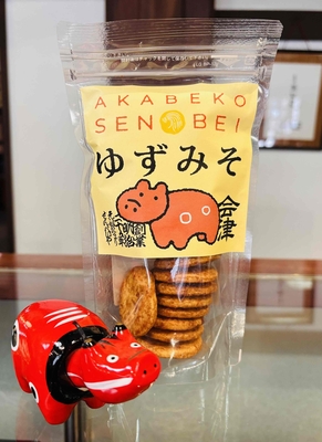 会津赤べこせんべい　ゆず味噌　40ｇ