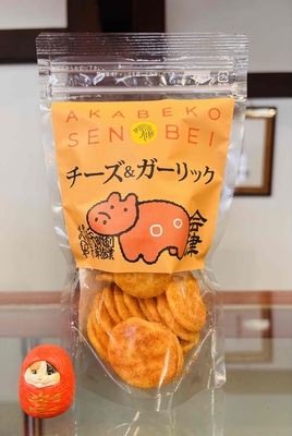 会津赤べこせんべい　チーズ＆ガーリック　40ｇ