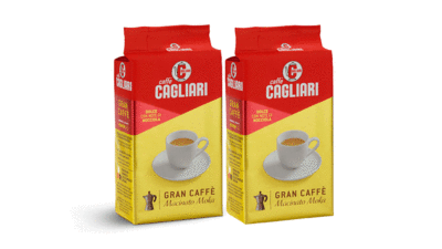 カリアリ社グランカフェ　珈琲焙煎豆（粉250g）２個 送料弊社負担