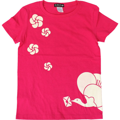 HappyLetterＴシャツ 梅鶴