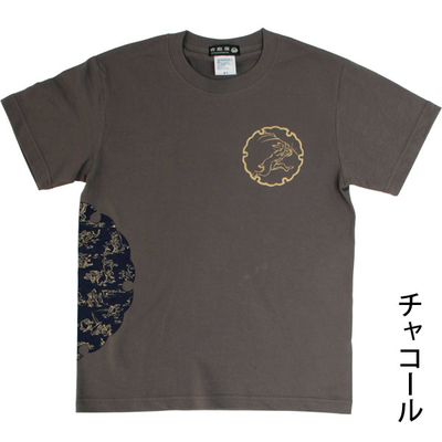 鳥獣戯画金襴Ｔシャツ
