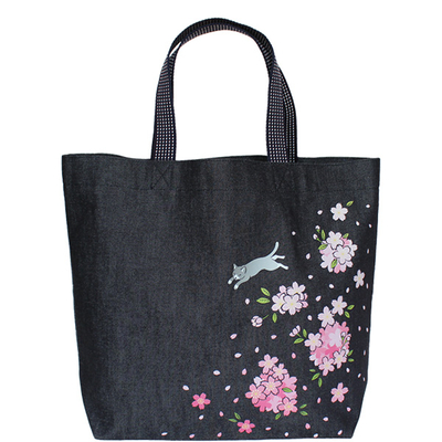 桜横長トート