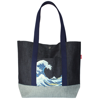 北斎トートバッグ 大