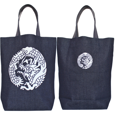 インディゴ縦長バッグ