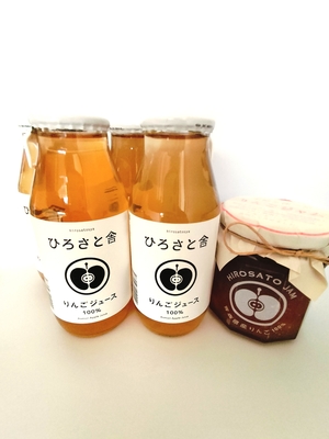 【送料込】りんごジュースとジャムのセット