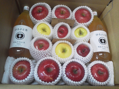 【送料込み】りんごとジュースの詰め合わせ