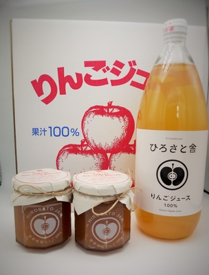 【送料込】りんごジュースとジャムのセット
